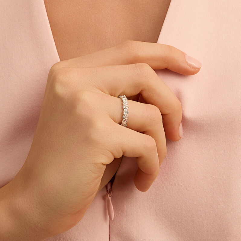 Anello Eternity Silver Elegance Argento Rodiato Cubic Zirconia - Anelli Eternity Donna | Stroili