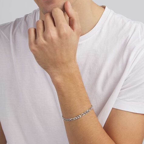 Bracciale Catena Gentleman Argento Rodiato - Bracciali Uomo | Stroili