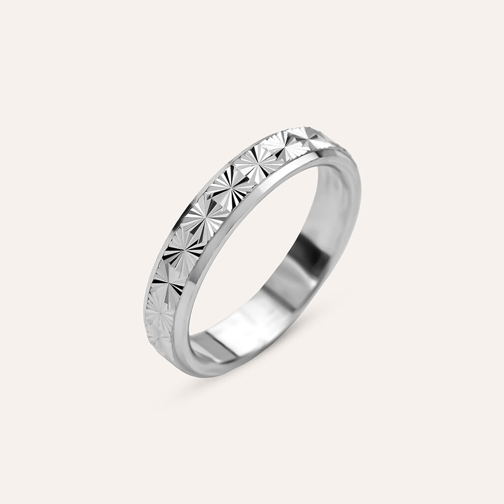 Anello Fedina Silver Collection Argento Rodiato - Anelli con Incisione Unisex | Stroili