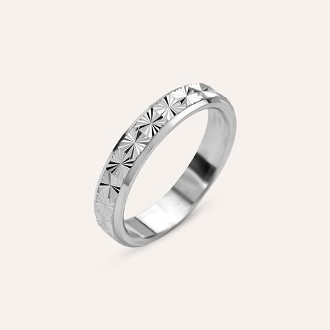 Anello Fedina Silver Collection Argento Rodiato - Anelli con Incisione Unisex | Stroili