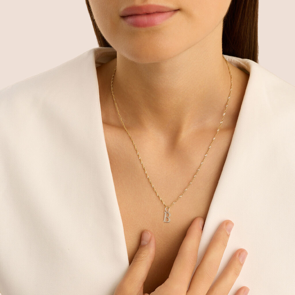 Pendente Poème Oro Bianco