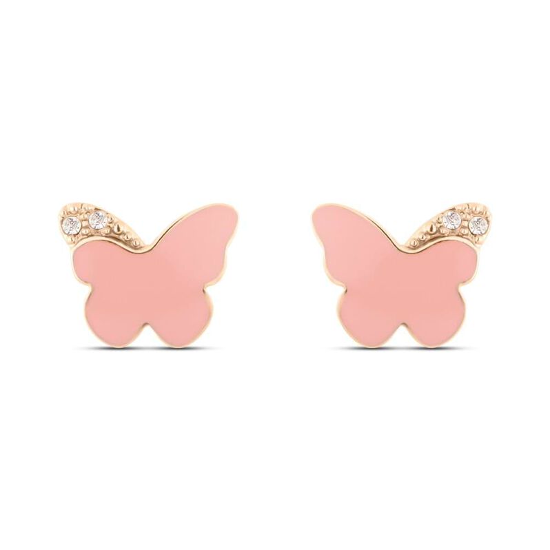Orecchini Lobo Lady Sweet Acciaio Rosa Cristallo - Orecchini a Lobo Donna | Stroili