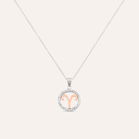 Collana Lady Chic Acciaio Bicolore Bianco / Rosa Cubic Zirconia - Collane Donna | Stroili