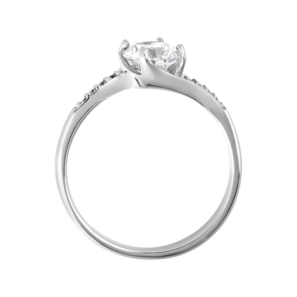 Anello Solitario Silver Elegance Argento Rodiato Cubic Zirconia - Anelli con Pietre Donna | Stroili