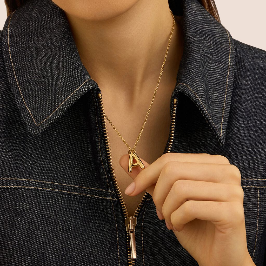 Collana Radiance Acciaio Dorato