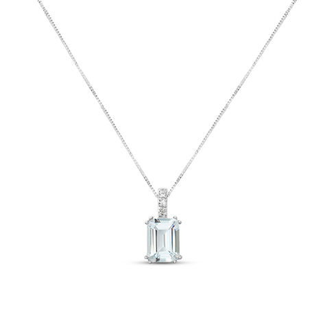 Collana Acquamarina Oro Bianco Acquamarina Diamante - Collane Donna | Stroili