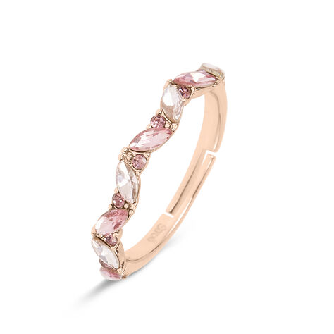 Anello Fantasia Violet Ottone Rosa Cristallo - Anelli con Pietre Donna | Stroili