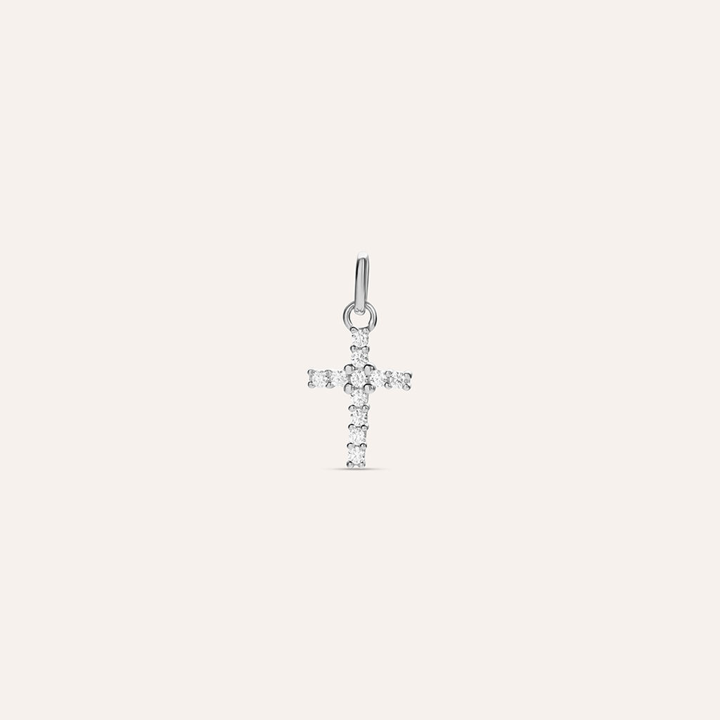 Pendente Holy Oro Bianco Cubic Zirconia