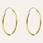 Orecchini a cerchio placcato oro