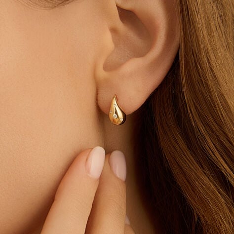 Orecchini Lobo Sophia Oro Giallo Diamante - Gioielli Donna | Stroili