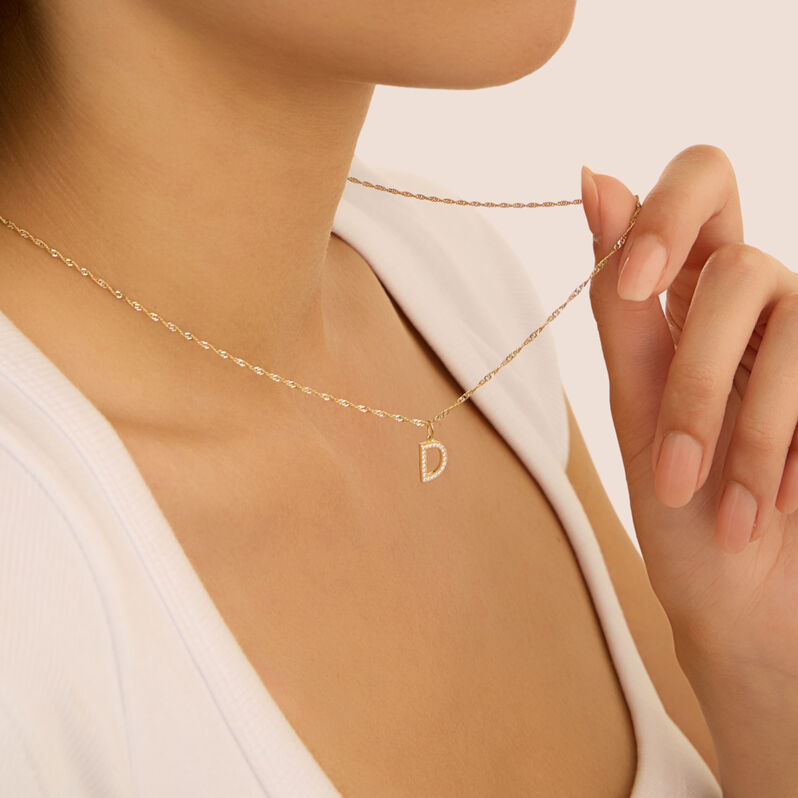 Pendente Poème Oro Giallo Cubic Zirconia - Ciondoli Donna | Stroili