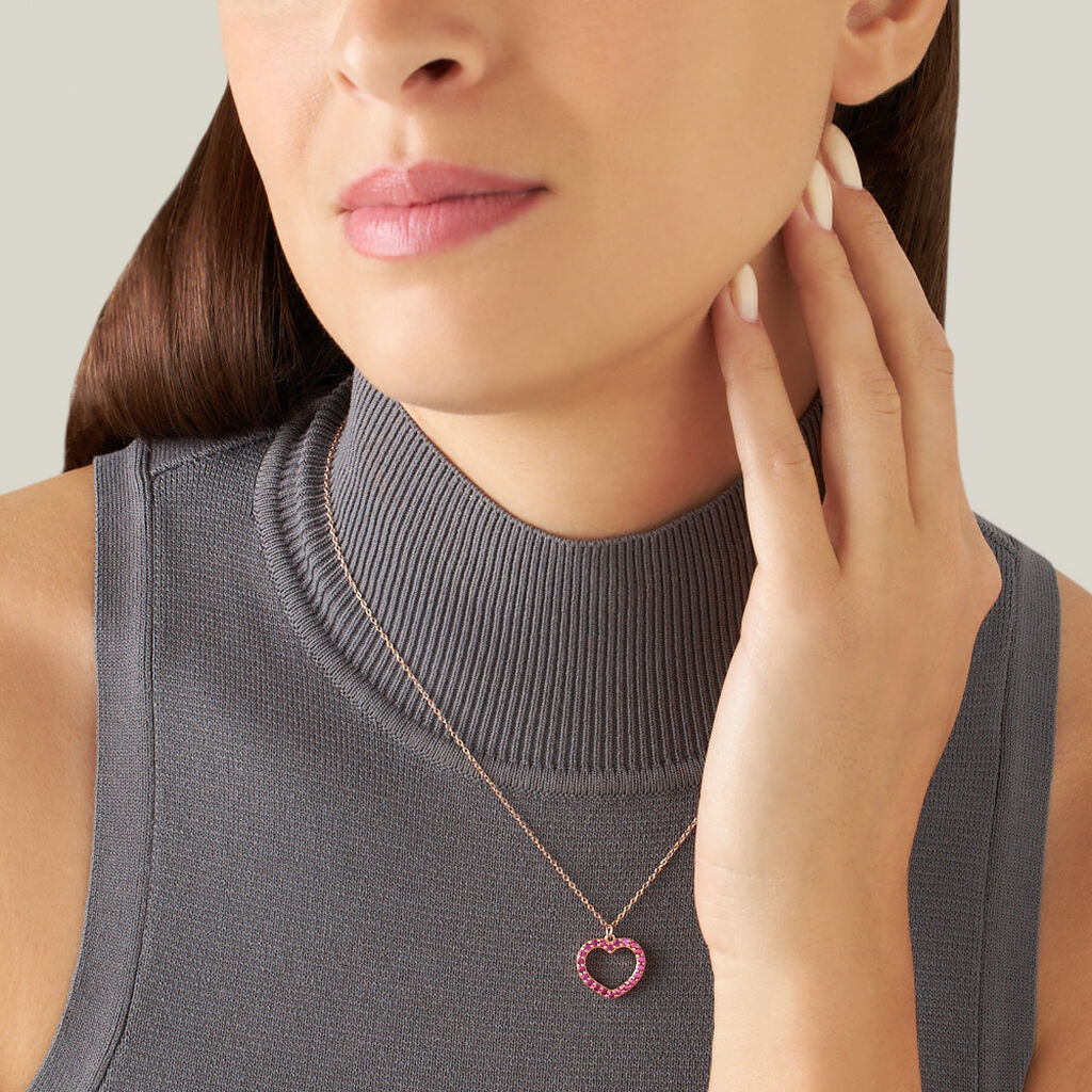 Collana Silver Rainbow Argento Rosa Cubic Zirconia - Collane Donna | Stroili