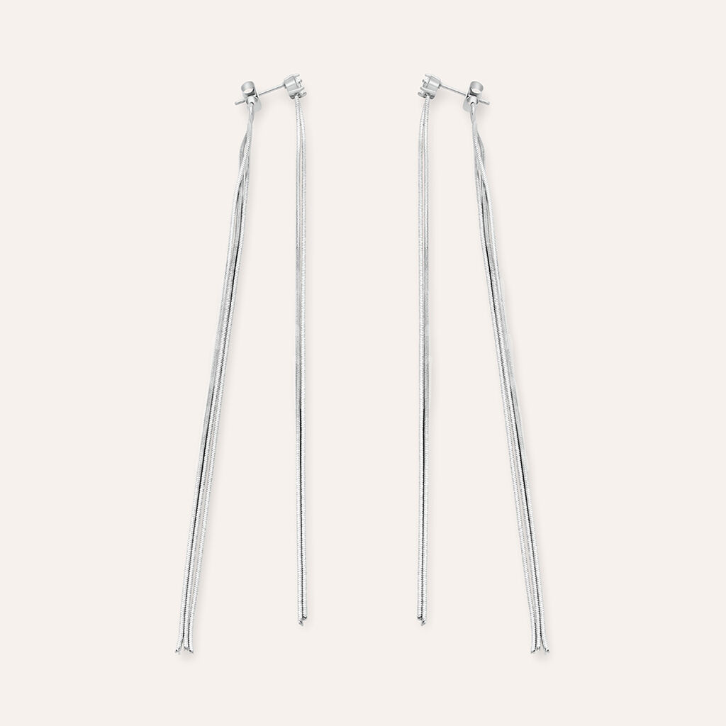 Orecchini Pendenti Moonlight Acciaio Cristallo