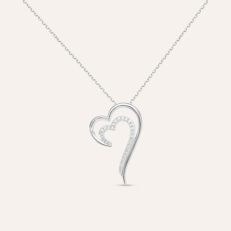 Collana Claire Oro Bianco Cubic Zirconia - Collane Donna | Stroili