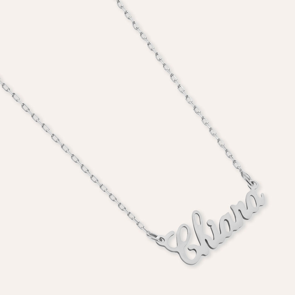 Collana Chiara Gold Names Oro Bianco