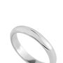 Fede Classica Leggera 4 mm Oro Bianco