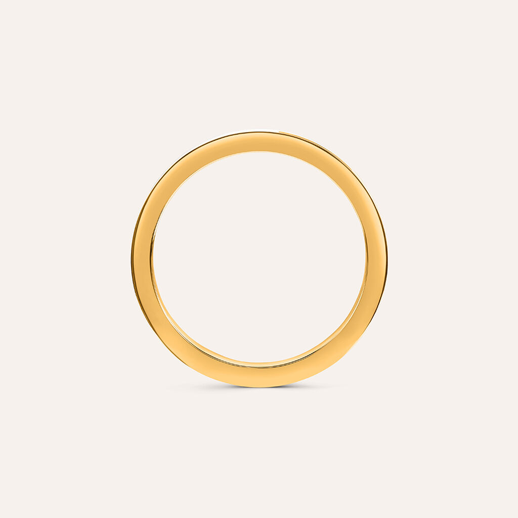 Anello Semi-eternity Lady Sweet Acciaio Dorato Cristallo - Anelli con Pietre Donna | Stroili