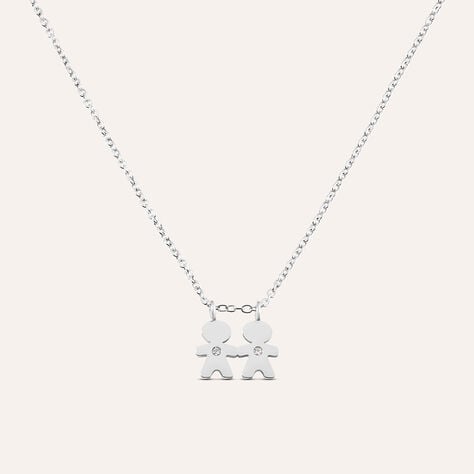 Collana Lady Chic Acciaio Cristallo - Collane Donna | Stroili