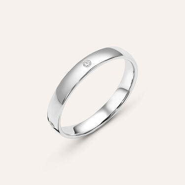Fede Comoda 3.1 mm Oro Bianco Diamante