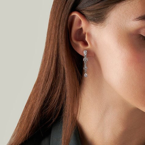 Orecchini Pendenti Silver Elegance Argento Rodiato Cubic Zirconia - Orecchini Pendenti Donna | Stroili