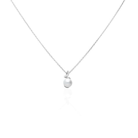 Collana Silver Pearls Argento Rodiato Perla sintentica Cubic Zirconia - Gioielli Scontati Donna | Stroili
