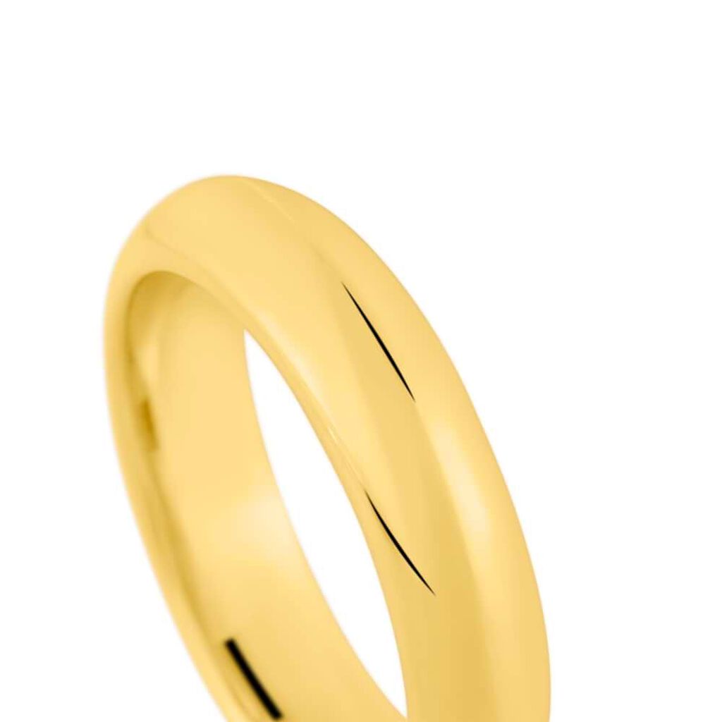 Fede Classica Leggera 5 mm Oro Giallo - Anelli con Incisione Unisex | Stroili