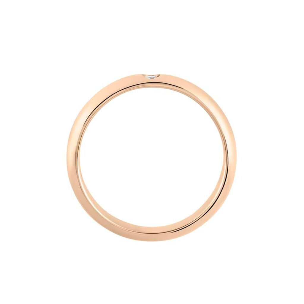 Fede Classica Leggera 3.2 mm Oro Rosa Diamante - Anelli con Incisione Unisex | Stroili