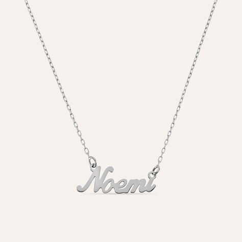 Collana Noemi Gold Names Oro Bianco - Collane Unisex | Stroili