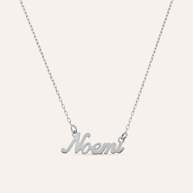 Collana Noemi Gold Names Oro Bianco - Collane Unisex | Stroili