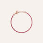 Bracciale Tennis Romantic Shine Metallo Rosa Cristallo