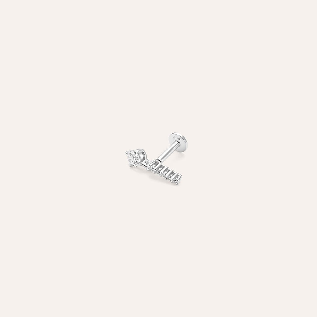 Piercing Orecchio Bon Ton Oro Bianco Cubic Zirconia - Gioielli Donna | Stroili