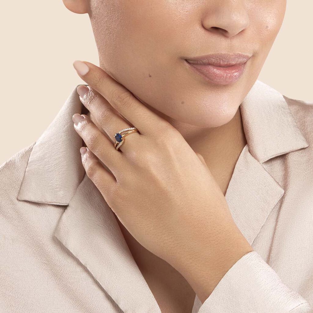 Anello Golden Dream Placcato Oro Giallo Pietra sintetica Cubic Zirconia