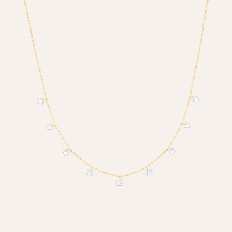 Collana Multi Punto Luce Claire Oro Giallo Cubic Zirconia - Collane Punto Luce Donna | Stroili