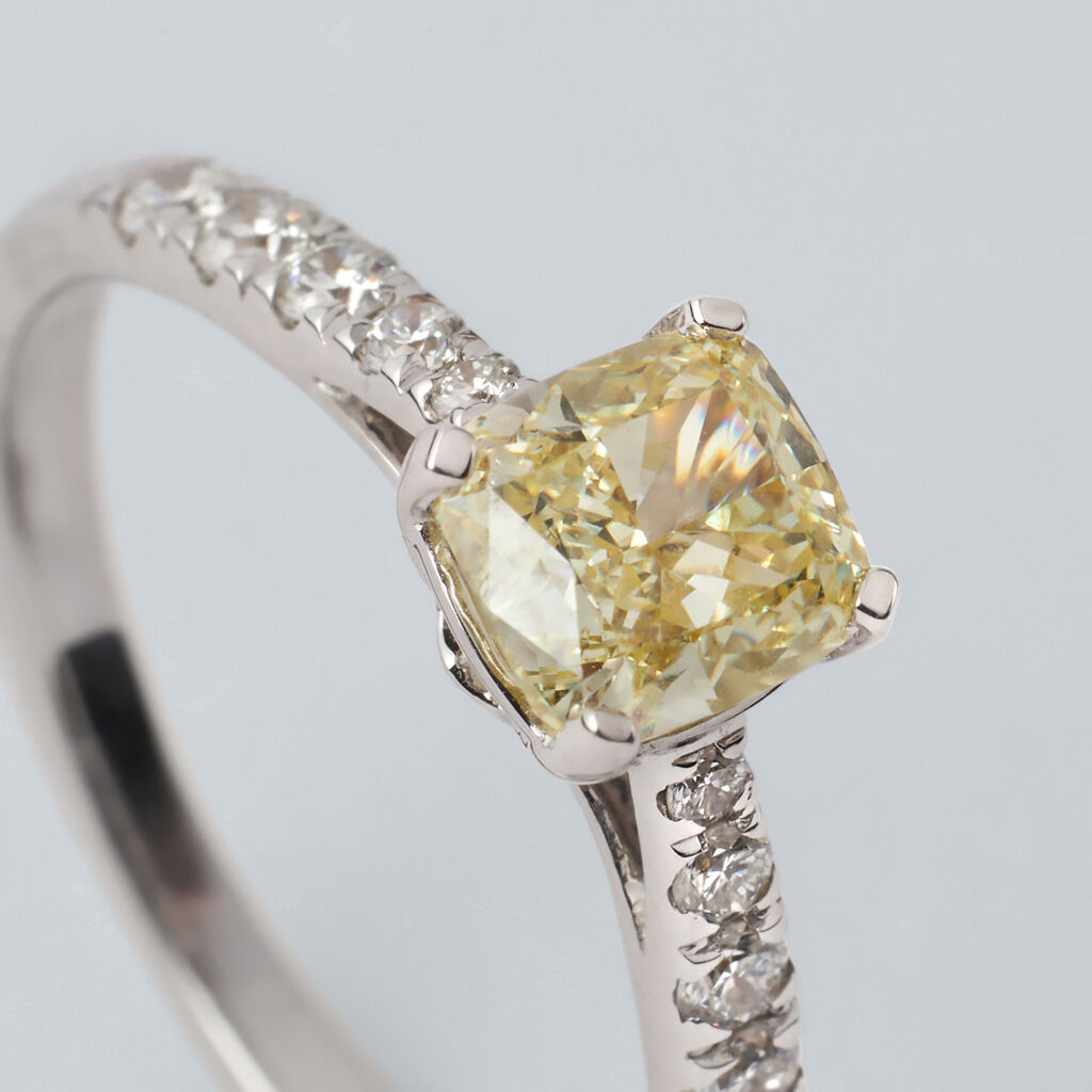 Anello Solitario Diamade Oro Bianco Diamante Lab-Grown - Anelli con Pietre Donna | Stroili