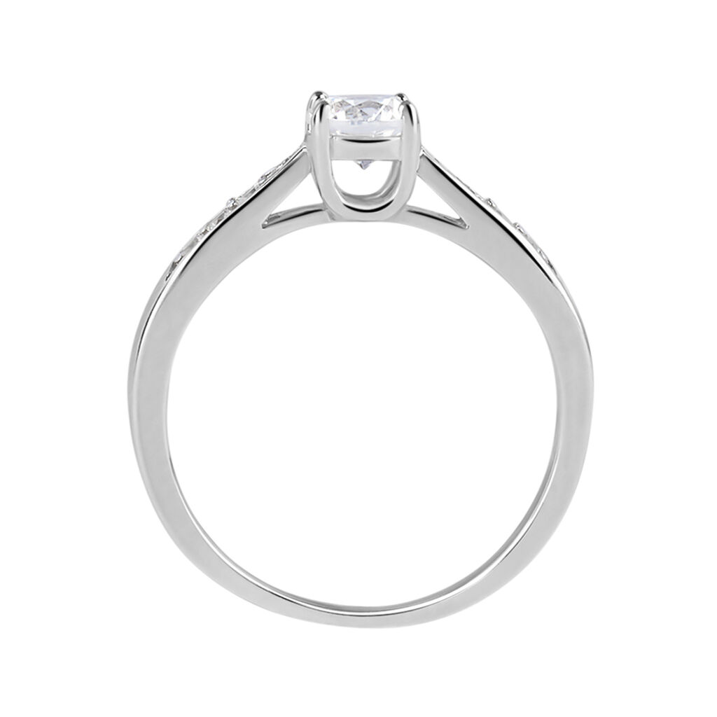 Anello Solitario Silver Elegance Argento Rodiato Cubic Zirconia - Anelli con Pietre Donna | Stroili