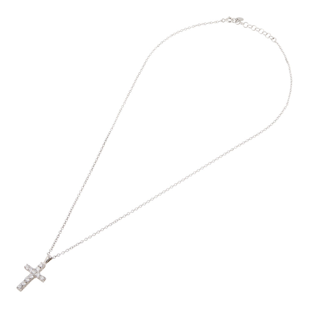 Collana Silver Elegance Argento Rodiato Cubic Zirconia