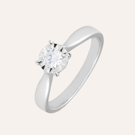 Anello Solitario Diamotion Oro Bianco Diamante - Anelli con Pietre Donna | Stroili