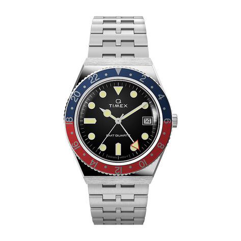 Orologio Al Quarzo Timex Q Diver Gmt Tw2v38000 - Orologi con Datario Uomo | Stroili