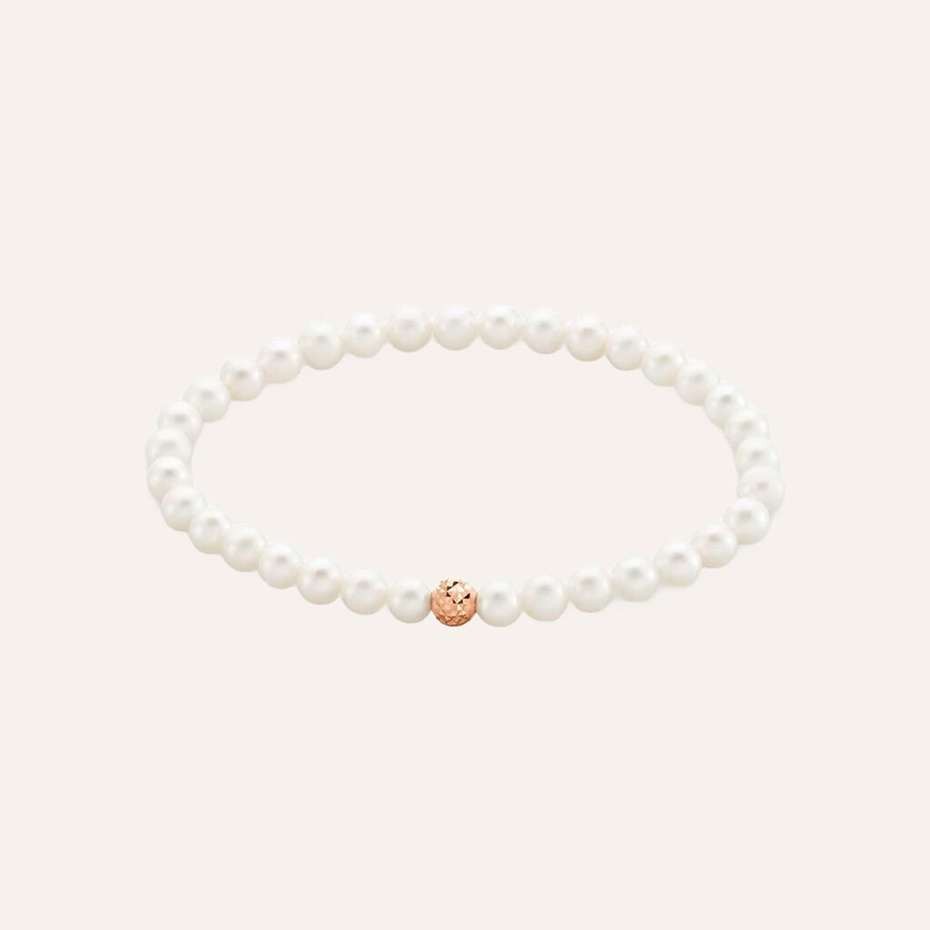 Bracciale Gabrielle Oro Rosa Perla D'Acqua Dolce