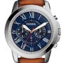 Orologio Cronografo Uomo Fossil Grant quadrante blu FS5210-RE21