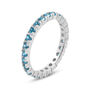 Anello Eternity Silver Rainbow Argento Rodiato Cubic Zirconia