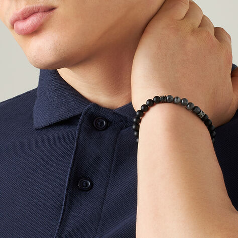 Bracciale Man Code Ottone Nero Onice - Bracciali Uomo | Stroili