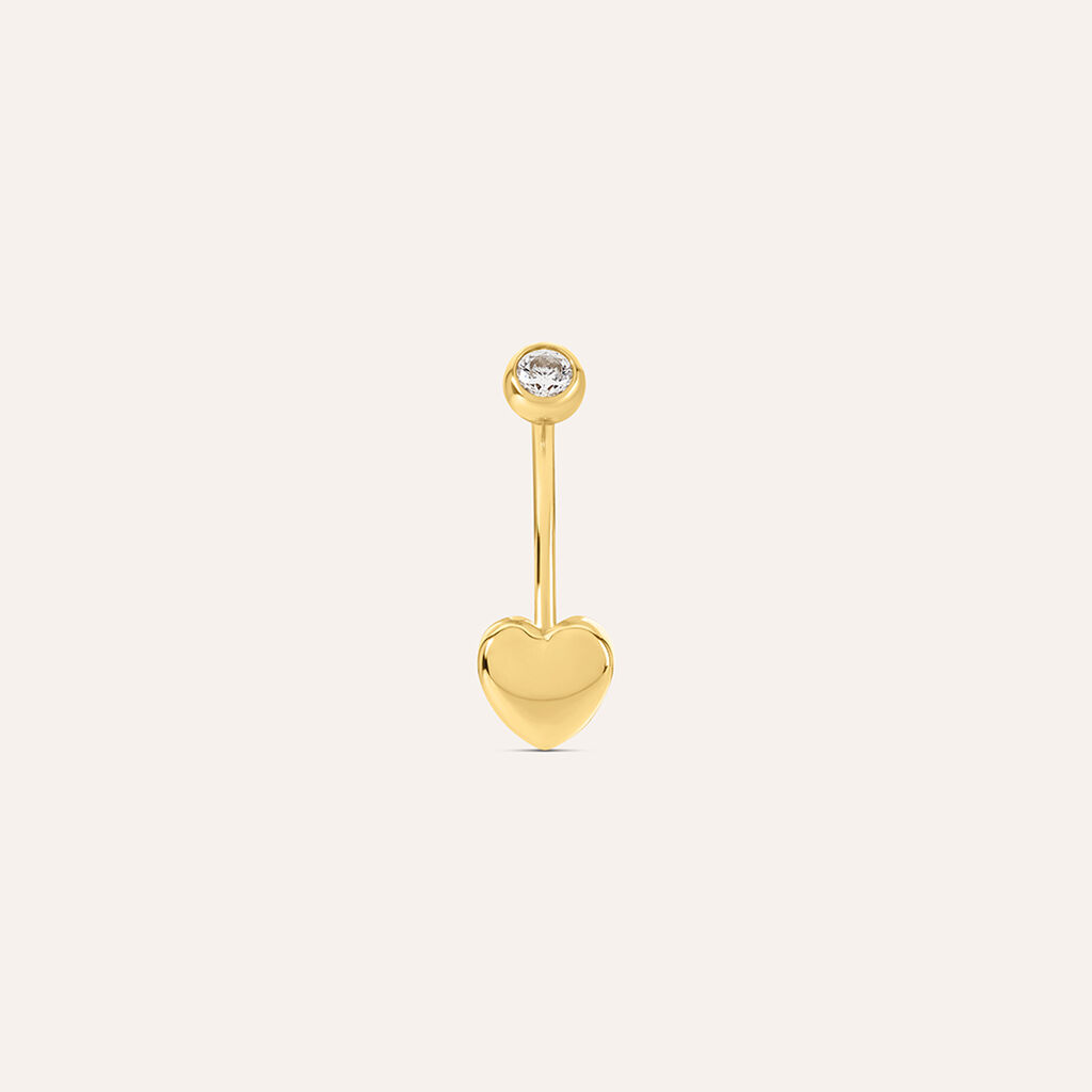 Piercing Ombelico Bon Ton Oro Giallo Cubic Zirconia