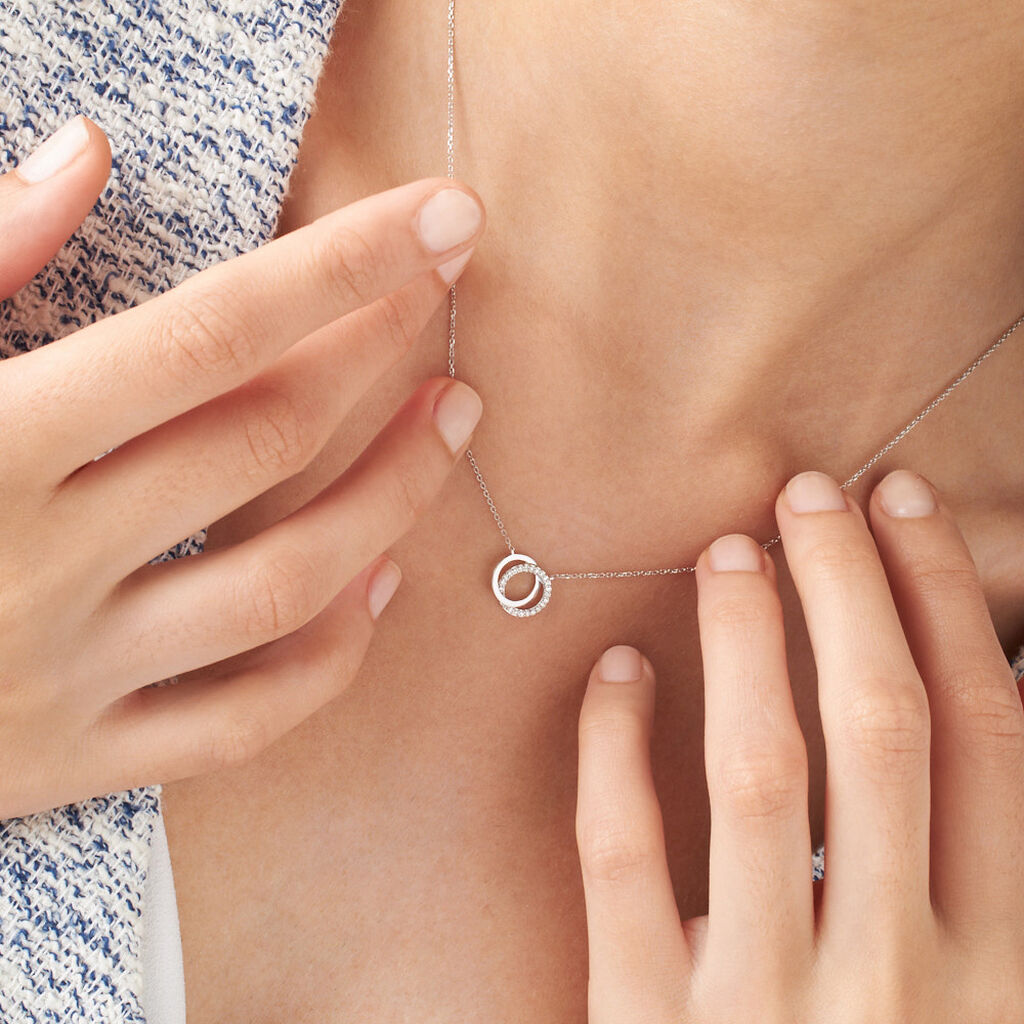 Collana Sophia Oro Bianco Diamante