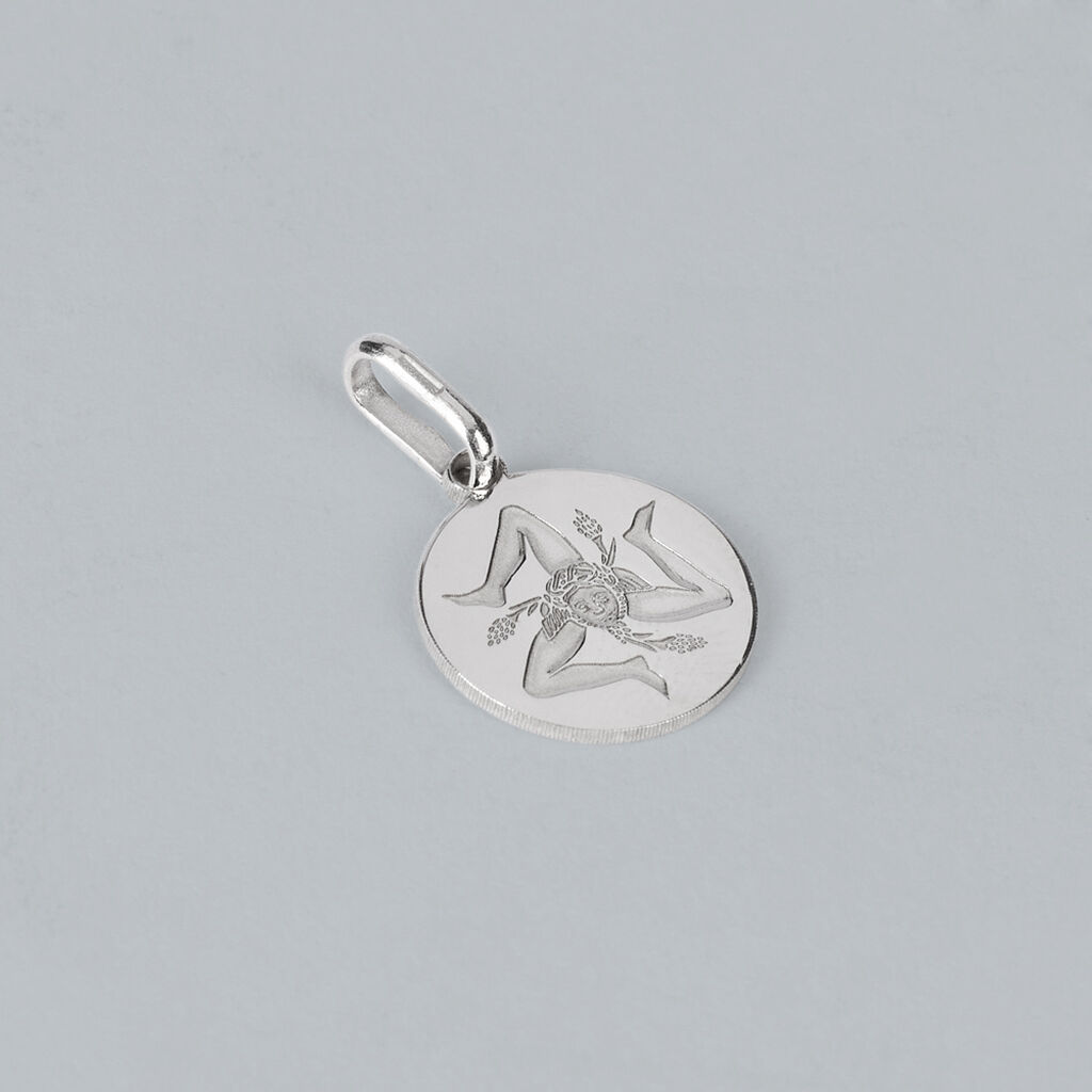 Pendente Saluti&Baci Trinacria Love Beats Argento Rodiato - Ciondoli Donna | Stroili