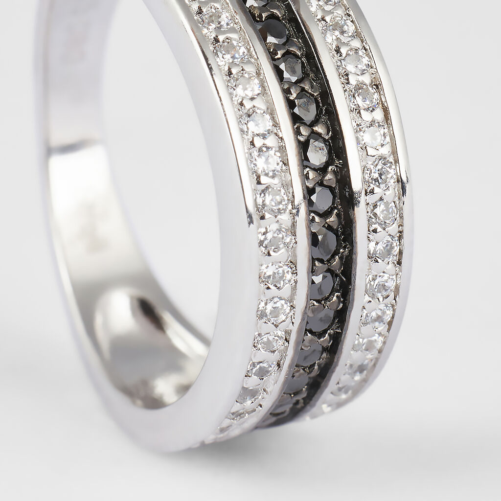 Anello Fascia Silver Shine Argento Rodiato Cubic Zirconia