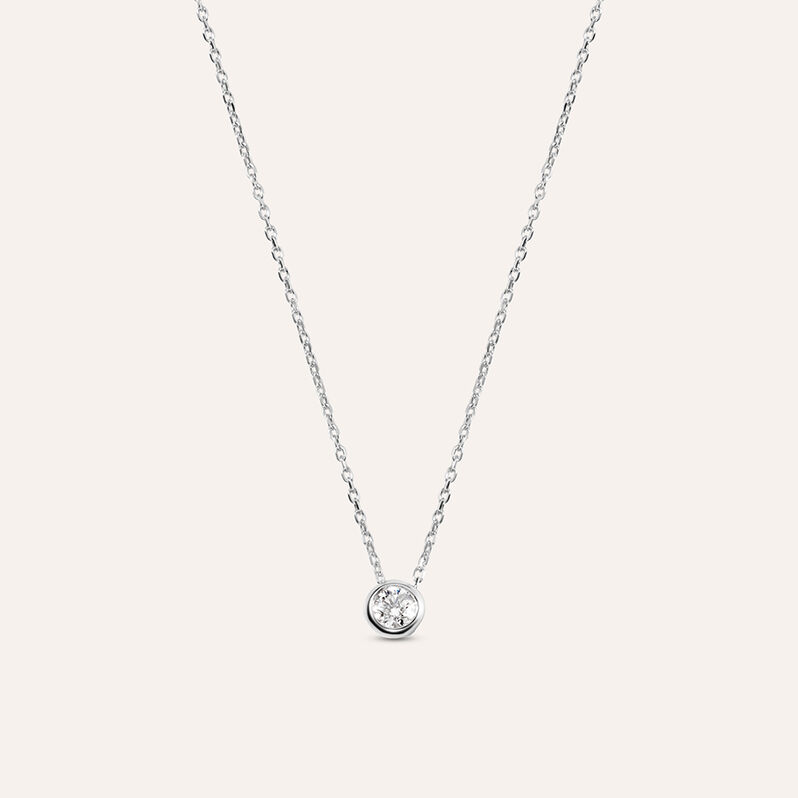 Collana Punto Luce Grace Oro Bianco Diamante - Collane Punto Luce Donna | Stroili
