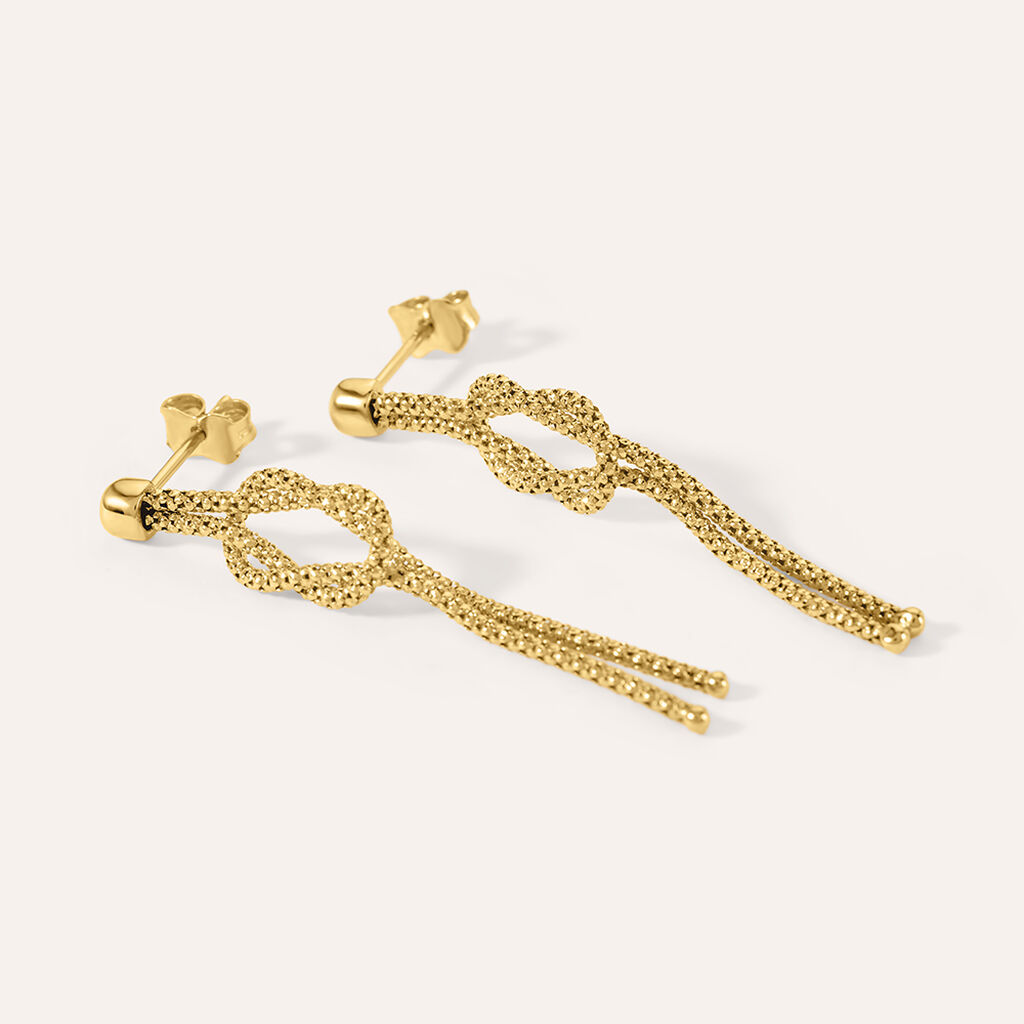 Orecchini Pendenti Nodo Isabelle Oro Giallo