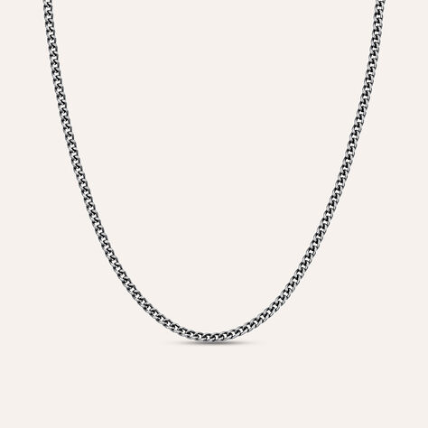 Catenina Gentleman Argento Nero - Catenina Uomo | Stroili