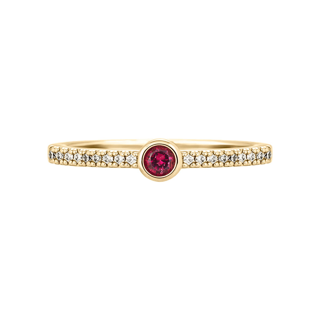Anello Solitario Golden Dream Placcato Oro Giallo Cristallo - Anelli con Pietre Donna | Stroili